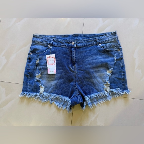 jean shorts metietila destress jeans short personal tailor xxl size summer - Picture 15 of 15
